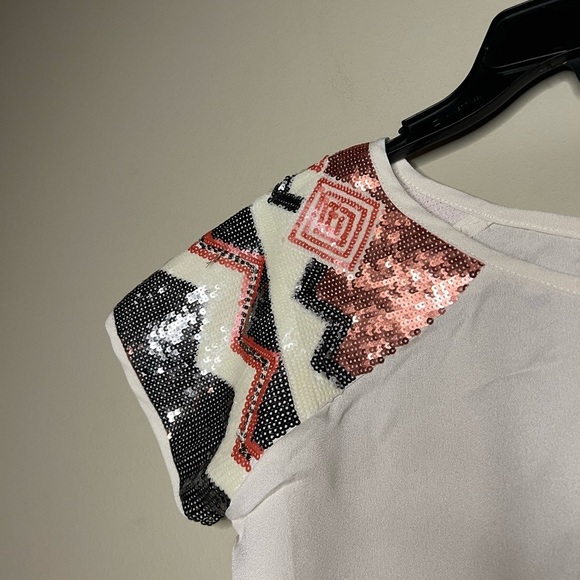 Sequin short sleeve blouse - Picture 5 of 6